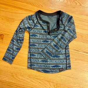 Patagonia Set: capilene kids base layers size 3T & 4T